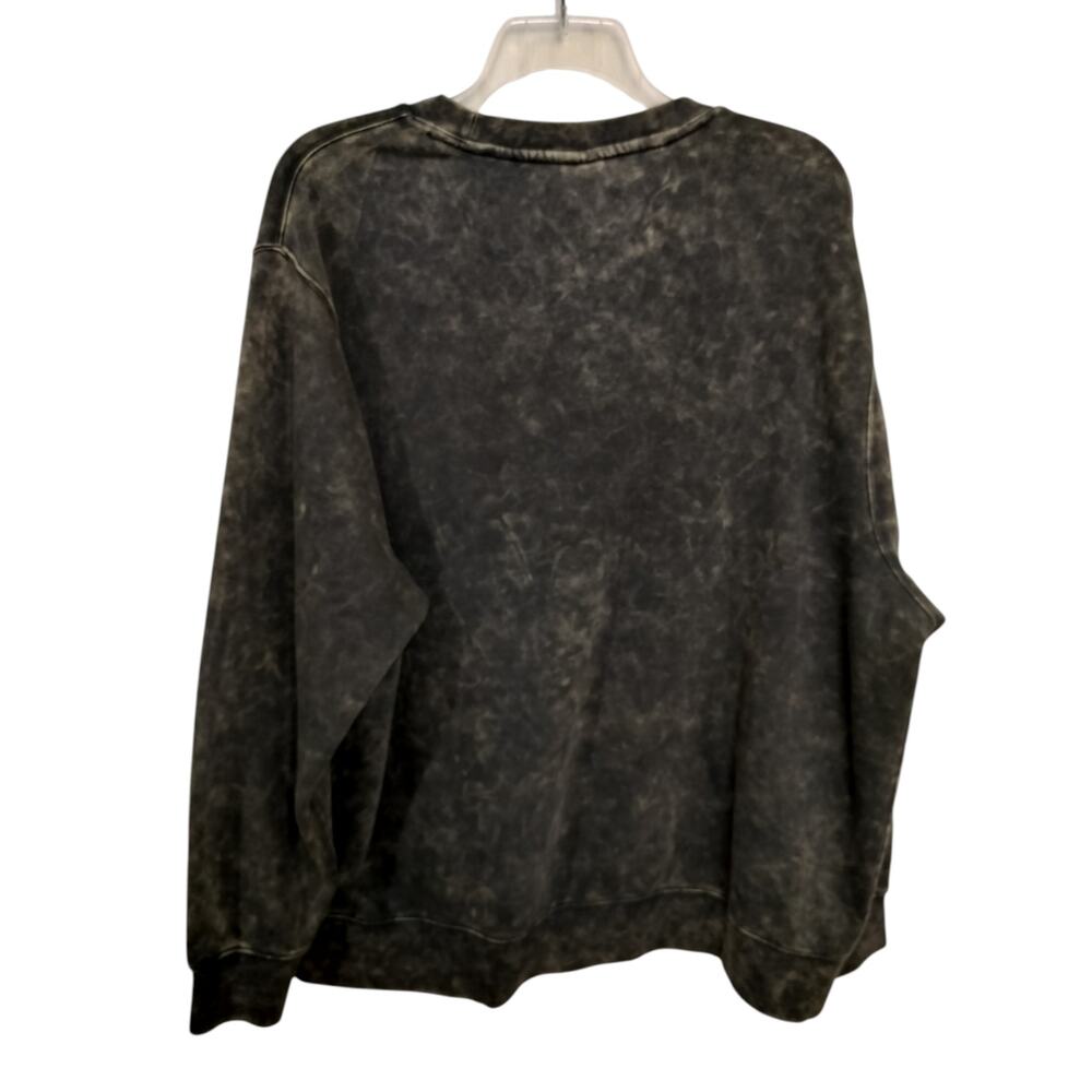 M1138) Nike Sportswear Club Graphic XXL Fleece Crewneck Sweatshirt Anthracite - Picture 4 of 10
